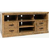 Telluride 60" TV Stand Console in Distressed Pine